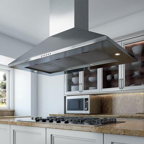 XO APPLIANCE XOBI36SC XO Appliance 36"" 600/395 Cfm Italian Made Island Range Hood Stainless