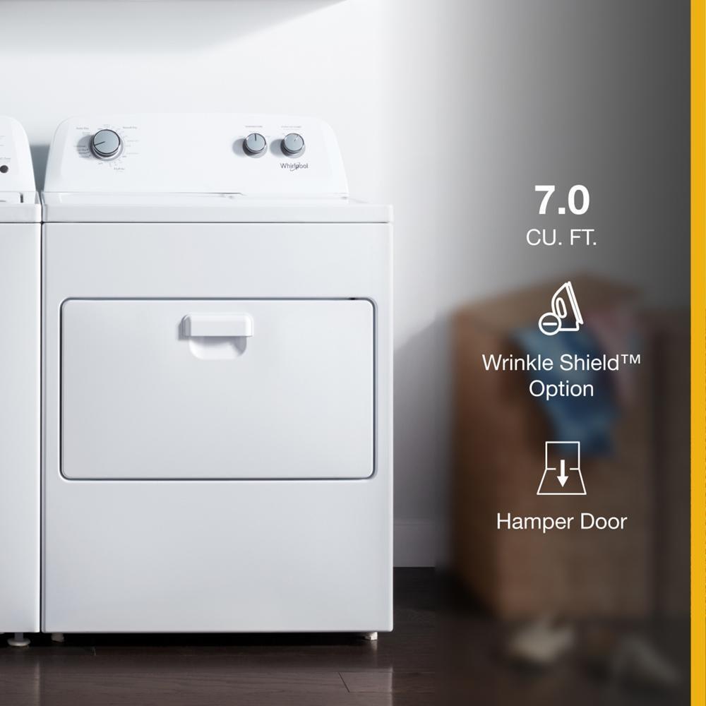 WHIRLPOOL WED4850HW Whirlpool 7.0 Cu. Ft. Top Load Electric Dryer With Autodry D...