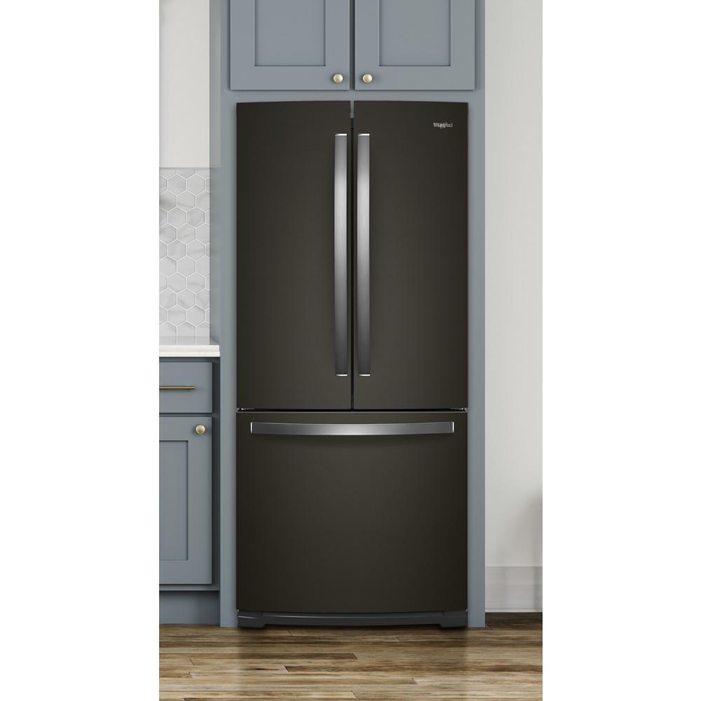 WHIRLPOOL WRF560SMHV Whirlpool 30-inch Wide French Door Refrigerator - 20 Cu. Ft. - B...