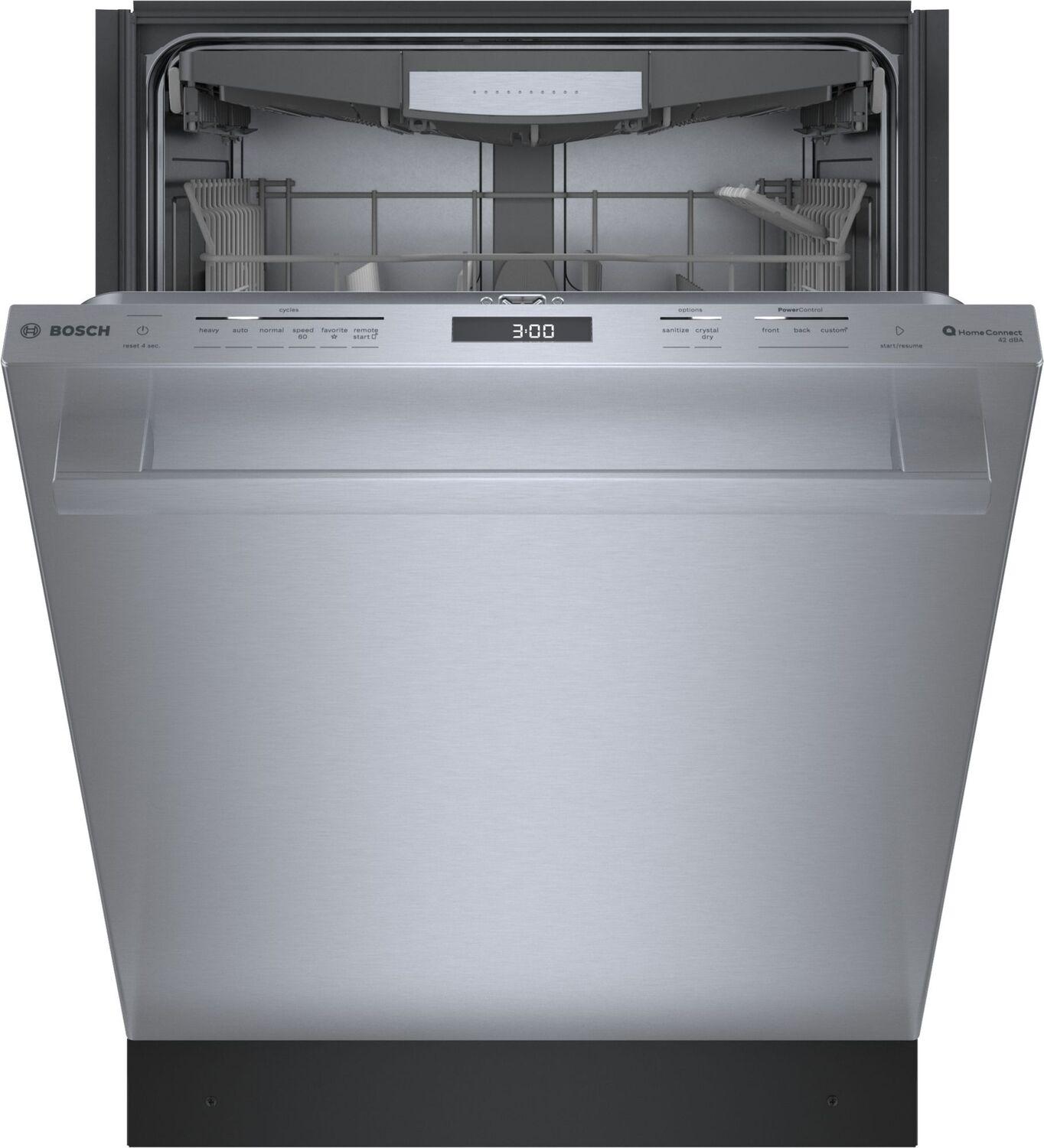 BOSCH SHX78CM5N Bosch 800 Series Dishwasher 24"" Stainless Steel