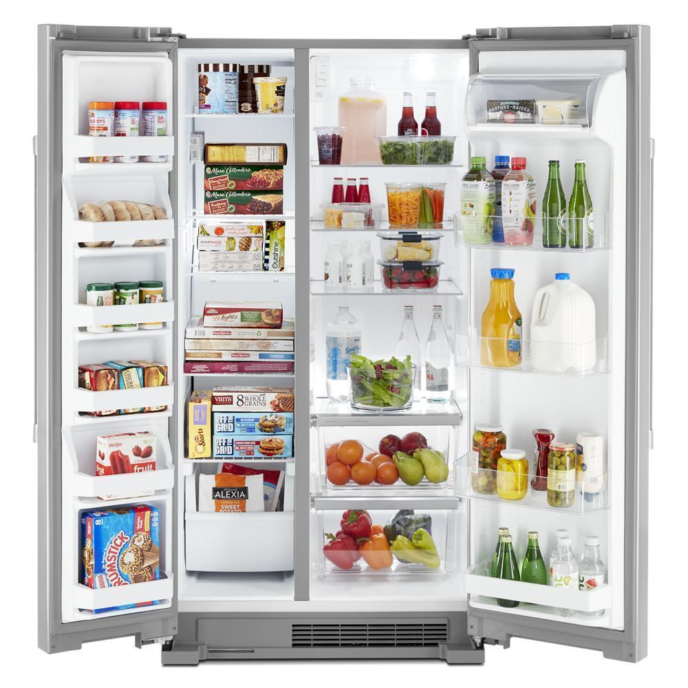 MAYTAG MSS25N4MKZ Maytag 36-inch Wide Side-by-side Refrigerator - 25 Cu. Ft.