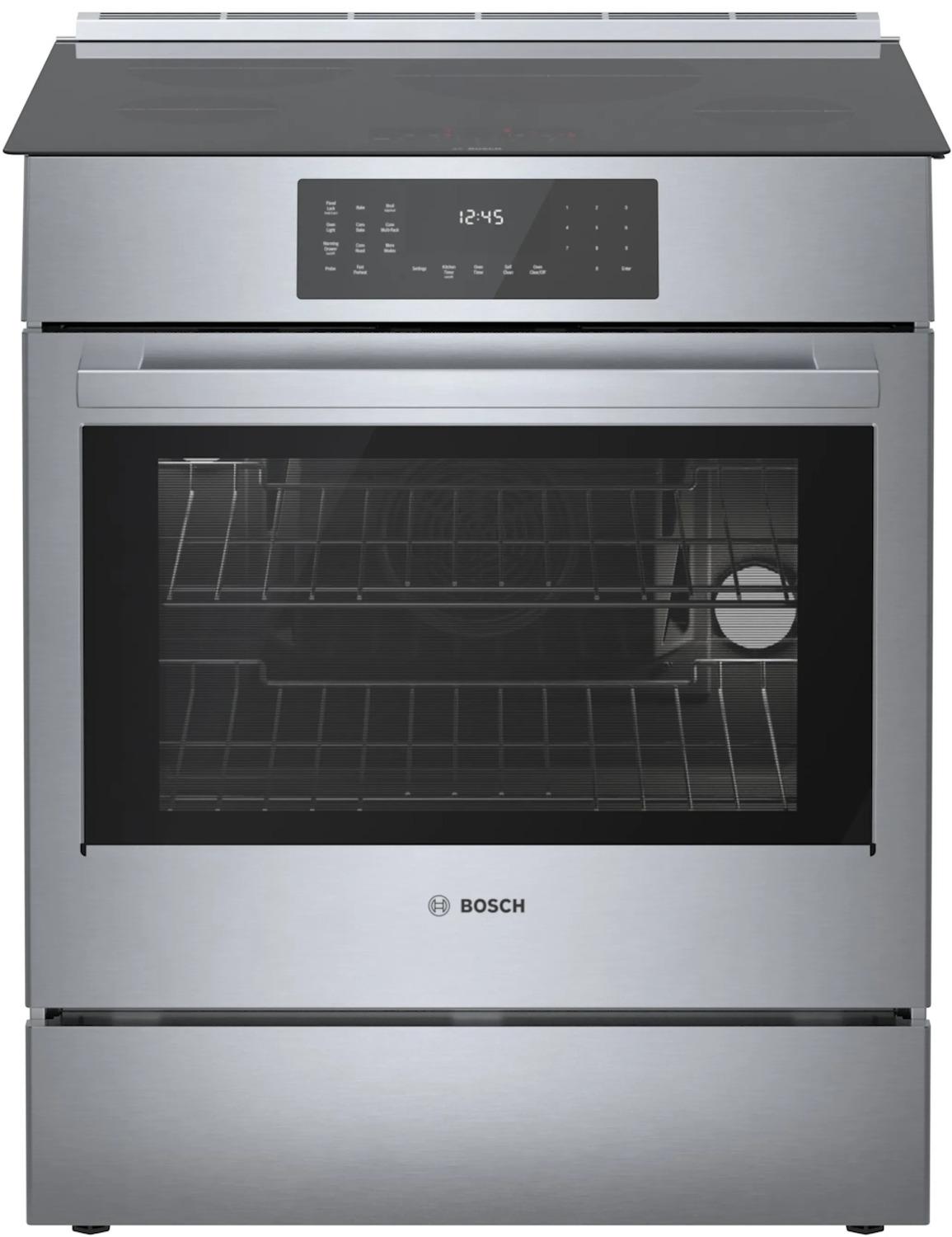 BOSCH HII8057U 800 Series Induction Slide-in Range 30'' Stainless Steel Hii8057u