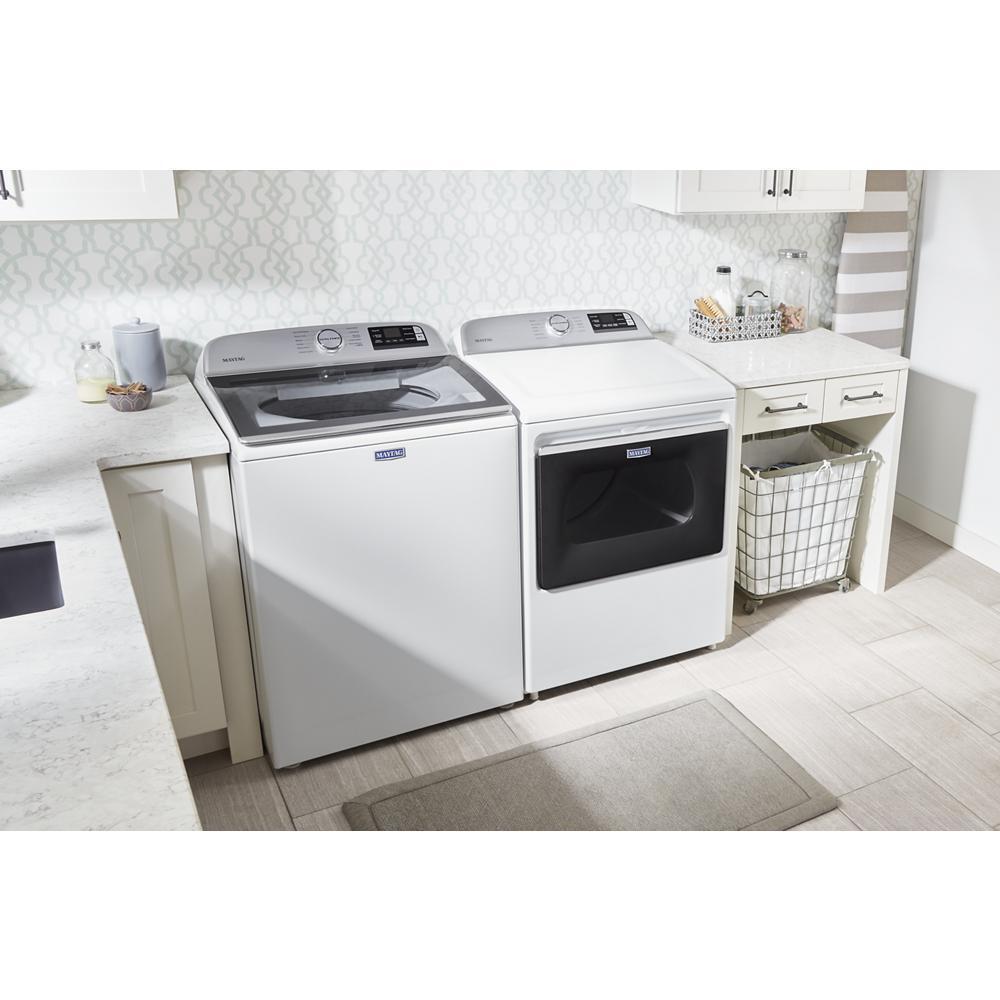 MAYTAG MGD6230HW Smart Capable Top Load Gas Dryer With Extra Power Button - 7.4 Cu. Ft.