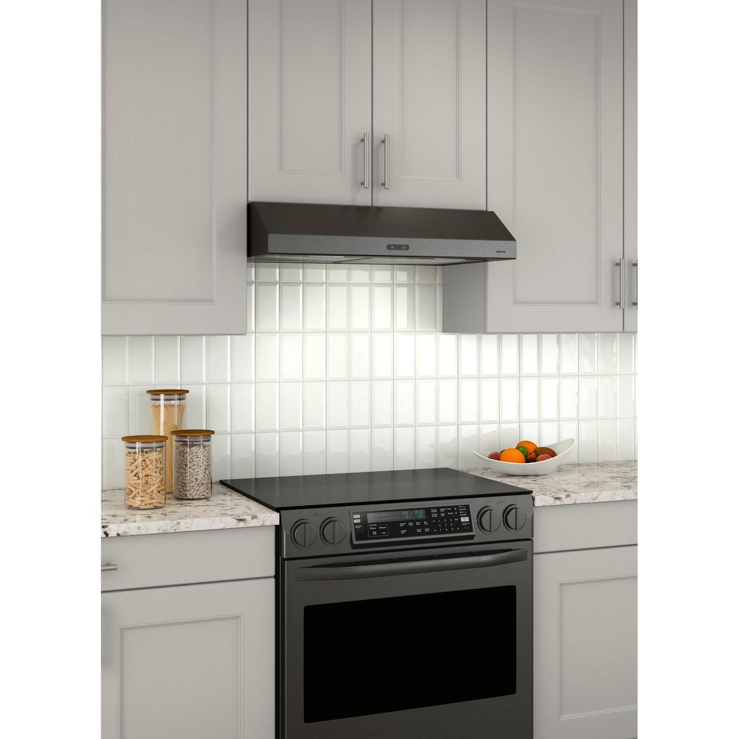 BROAN BCDF130BLS New - Glacier 30"" 300 Cfm 1.2 Sones Black Stainless Steel Range Hood