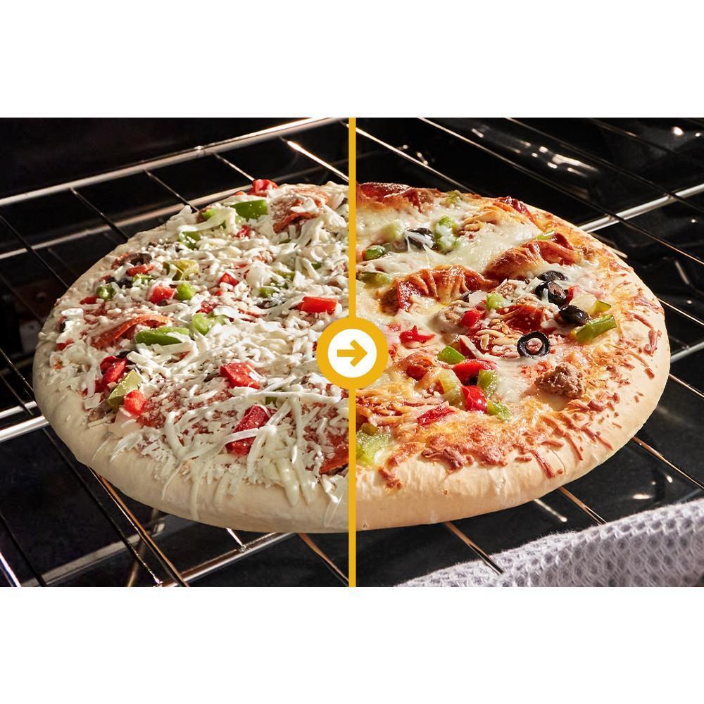 WHIRLPOOL WFES5030RB 30-inch Electric Range With Air Fry and Air Baking, Self Cleaning, ...