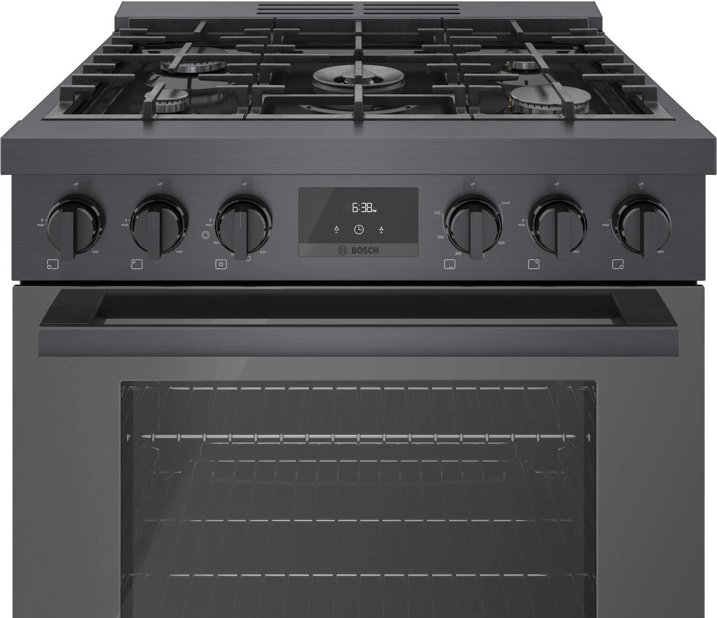 BOSCH HGS8045UC 800 Series Gas Freestanding Range 30'' Black Stainless Steel Hgs8045uc