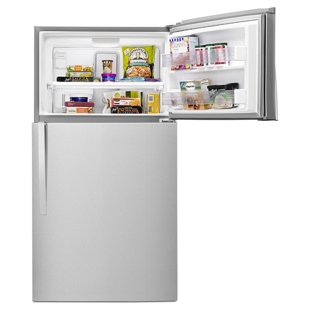 WHIRLPOOL WRT511SZDM Monochromatic Stainless Steel Whirlpool 33"" Wide Top-freezer REF...