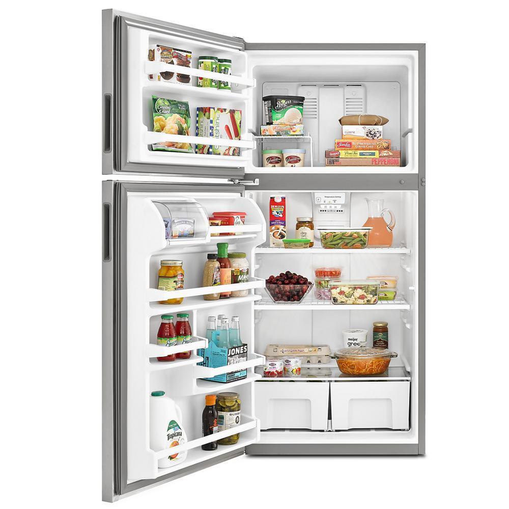 AMANA ART308FFDB Black Amana 18 Cu. Ft. Top-freezer Refrigerator With Electronic ...