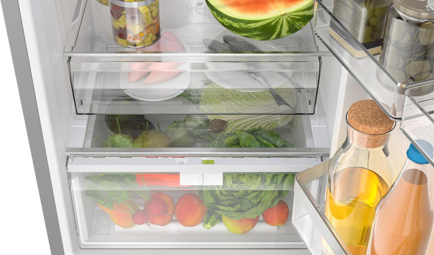 BOSCH B24CB50ESS 500 Series Freestanding Bottom Freezer Refrigerator 24"" Easy Clean ...