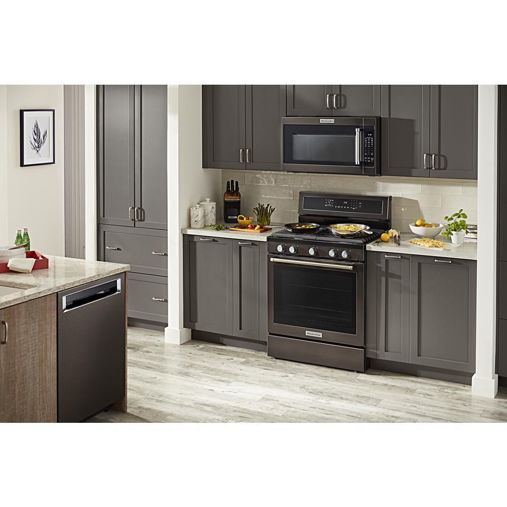 KITCHENAID KFGG500EBS Kitchenaid 30-inch 5-burner Gas Convection Range - Black Stainless