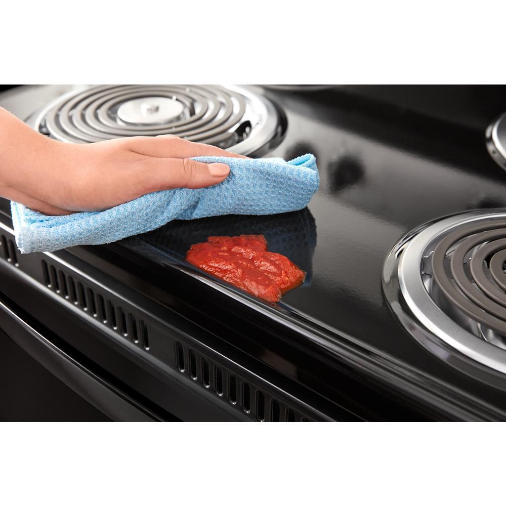 AMANA ACR4203MNB Amana 30-inch Electric Range With Easy-clean Glass Door