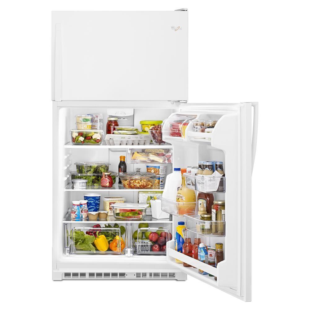 WHIRLPOOL WRT311FZDW White Whirlpool 33"" Wide Top-freezer Refrigerator With Ez CONNEC...