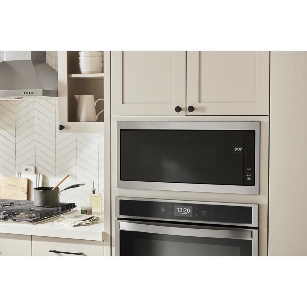 WHIRLPOOL WMT50011KS 1.1 Cu. Ft. Built-in Microwave With Slim Trim Kit - 14"" Height