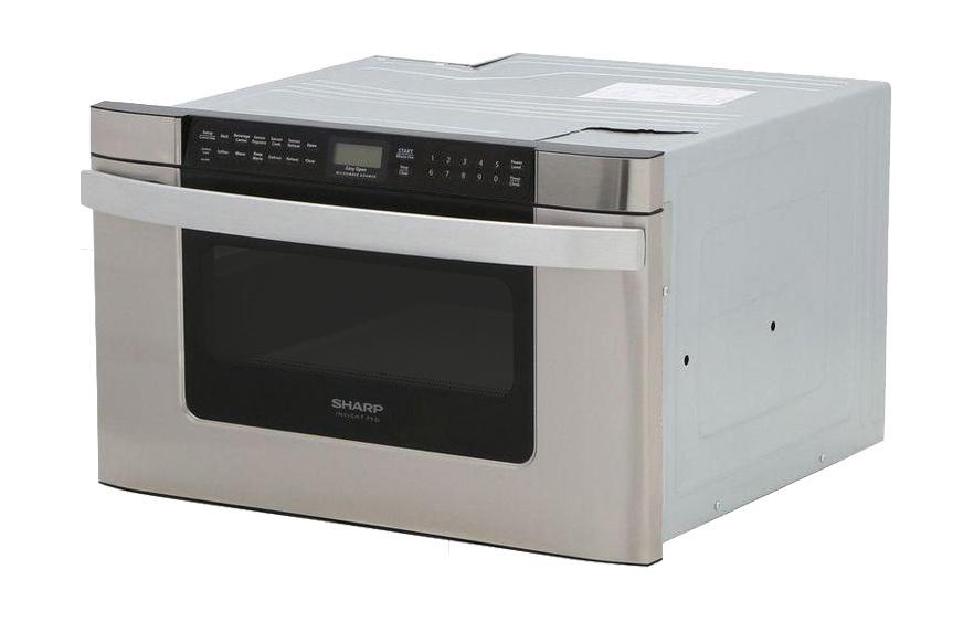 SHARP KB6524PSY 24 In. 1.2 Cu. Ft. 950w Sharp Easy Open Stainless Steel Microwave D...