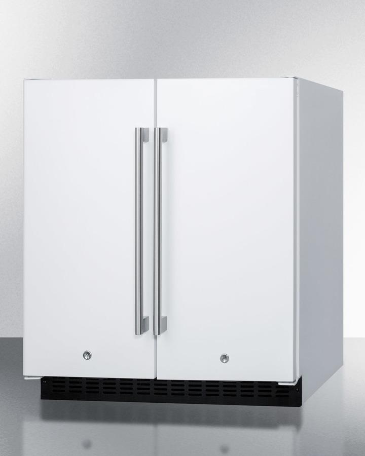 SUMMIT FFRF3075W Frost-free Side-by-side Refrigerator-freezer for Built-in or FREEST...