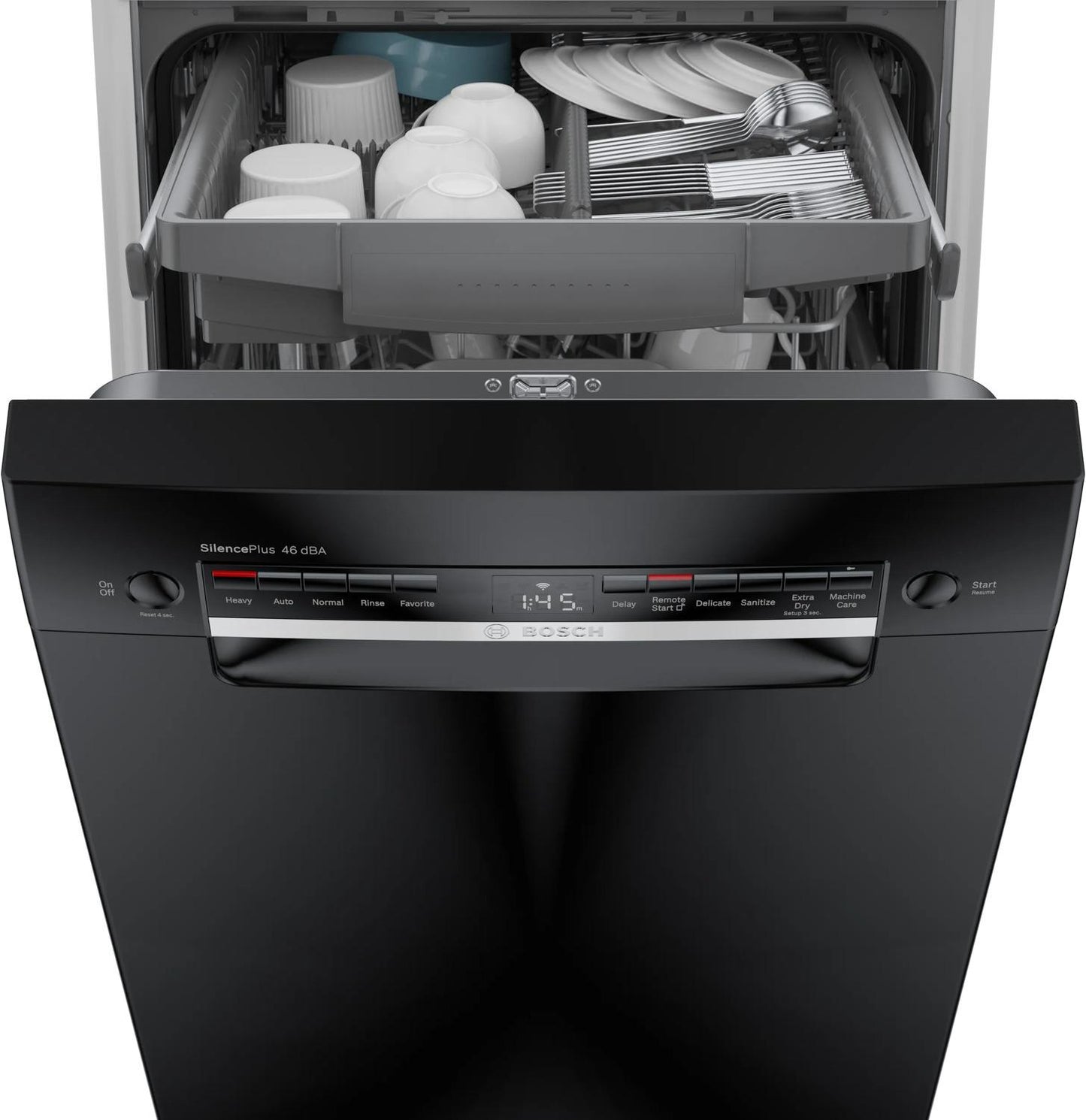 BOSCH SPE53C56UC Bosch 300 Series Dishwasher 17 3/4"" Black Spe53c56uc