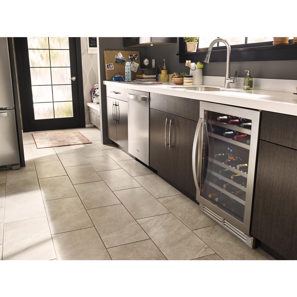 WHIRLPOOL WUW55X24HS Whirlpool 24-inch Wide Undercounter Wine Center With 46-bottle W...