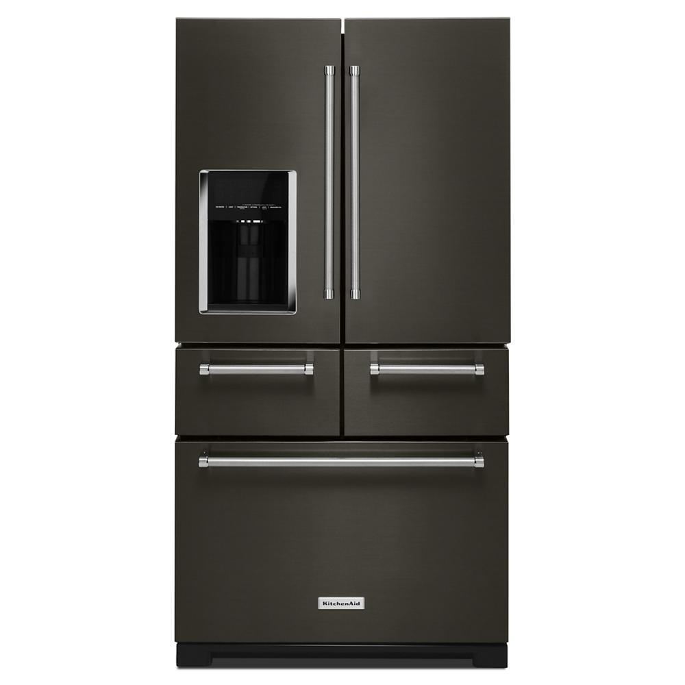KITCHENAID KRMF706EBS Black-on-stainless Kitchenaid 25.8 Cu. Ft. 36"" Multi-door FREEST...
