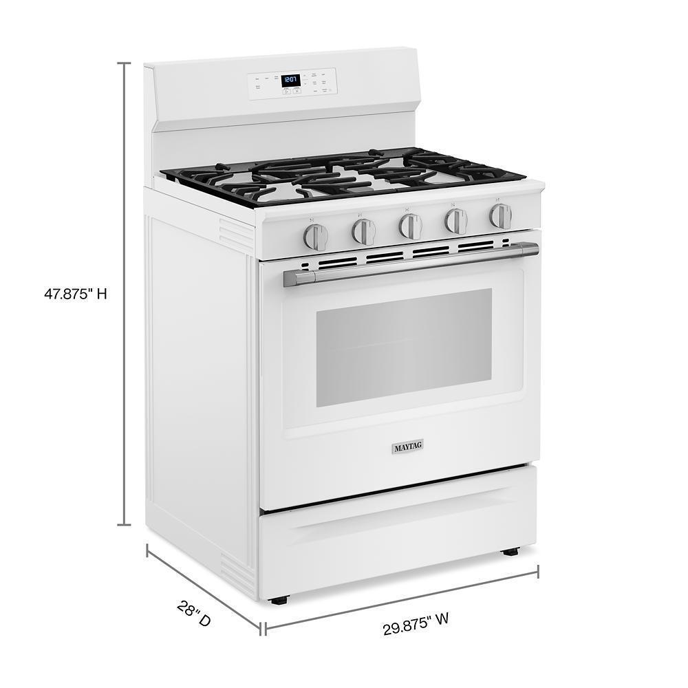MAYTAG MFES4030RW Maytag 30-inch Wide Electric Range With Steam Clean - 5.3 Cu. Ft.