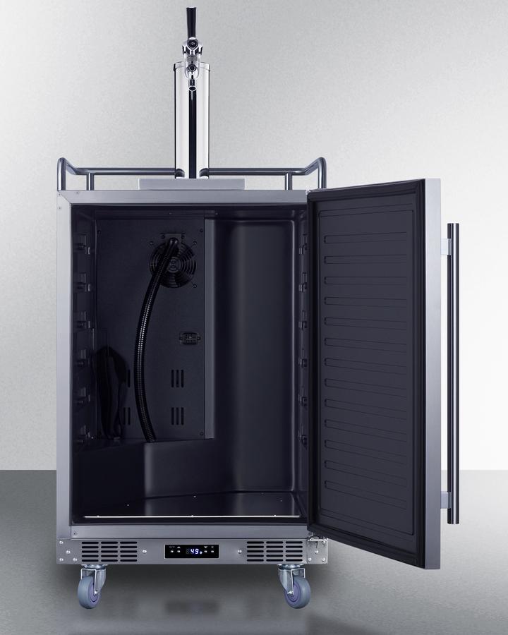 SUMMIT BC74OSCOM Summit 24"" Wide Built-in Outdoor Commercial Beer Kegerator