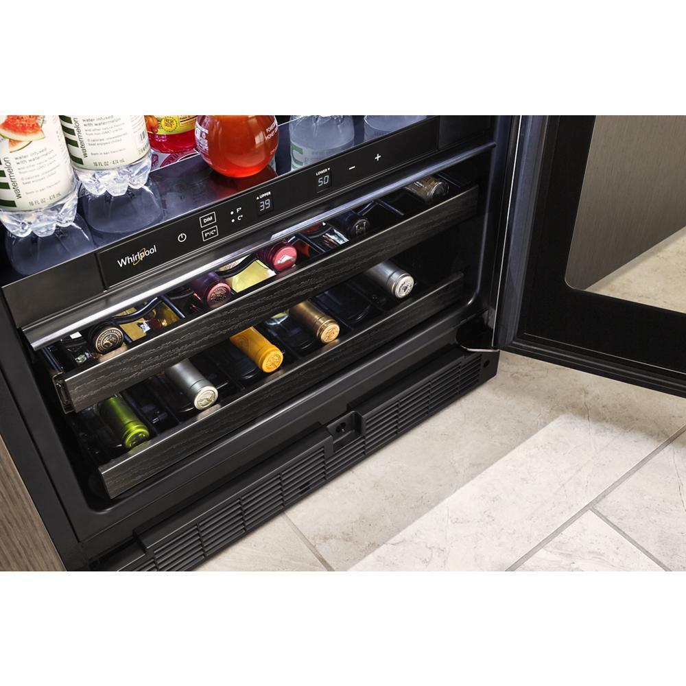 WHIRLPOOL WUB35X24HZ 24-inch Wide Undercounter Beverage Center With Towel Bar Handle- 5....