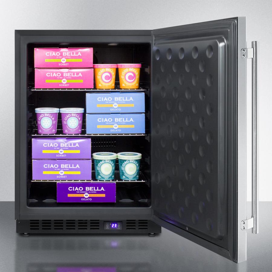 SUMMIT SPFF51OS Frost-free Outdoor All-freezer W/digital Thermostat, LED Light, BLA...