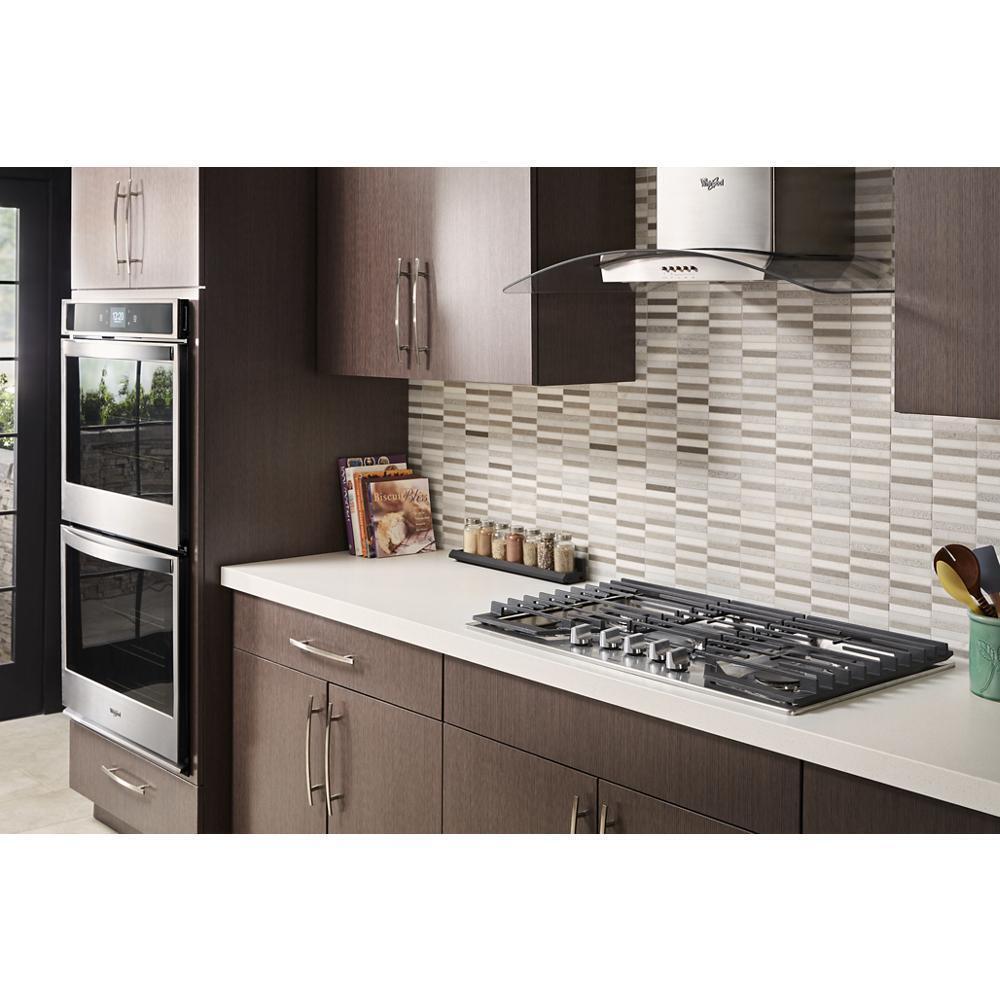 WHIRLPOOL WCG97US6HS Whirlpool 36-inch Gas Cooktop With Griddle - Stainless Steel