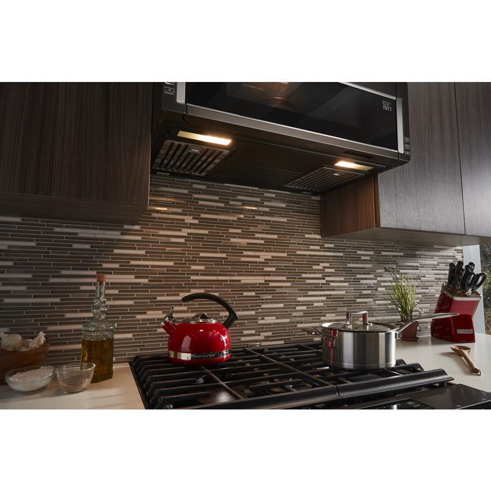 KITCHENAID KMLS311HBS 1000-watt Low Profile Microwave Hood Combination - Black Stainless