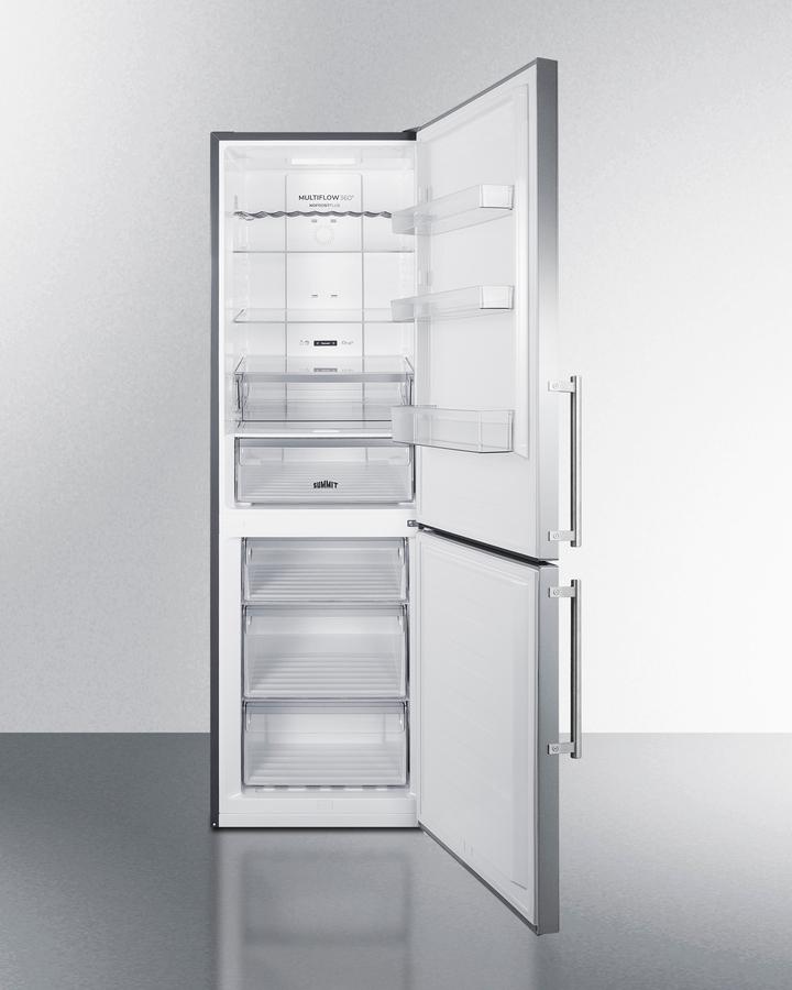 SUMMIT FFBF249SS2 Summit 24"" Wide Bottom Freezer Refrigerator
