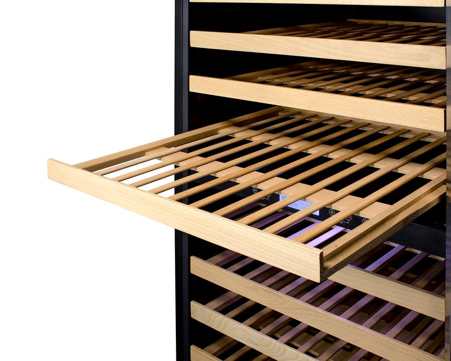 SUMMIT SWC1966B Summit 24"" Wide Dual Zone Wine Cellar