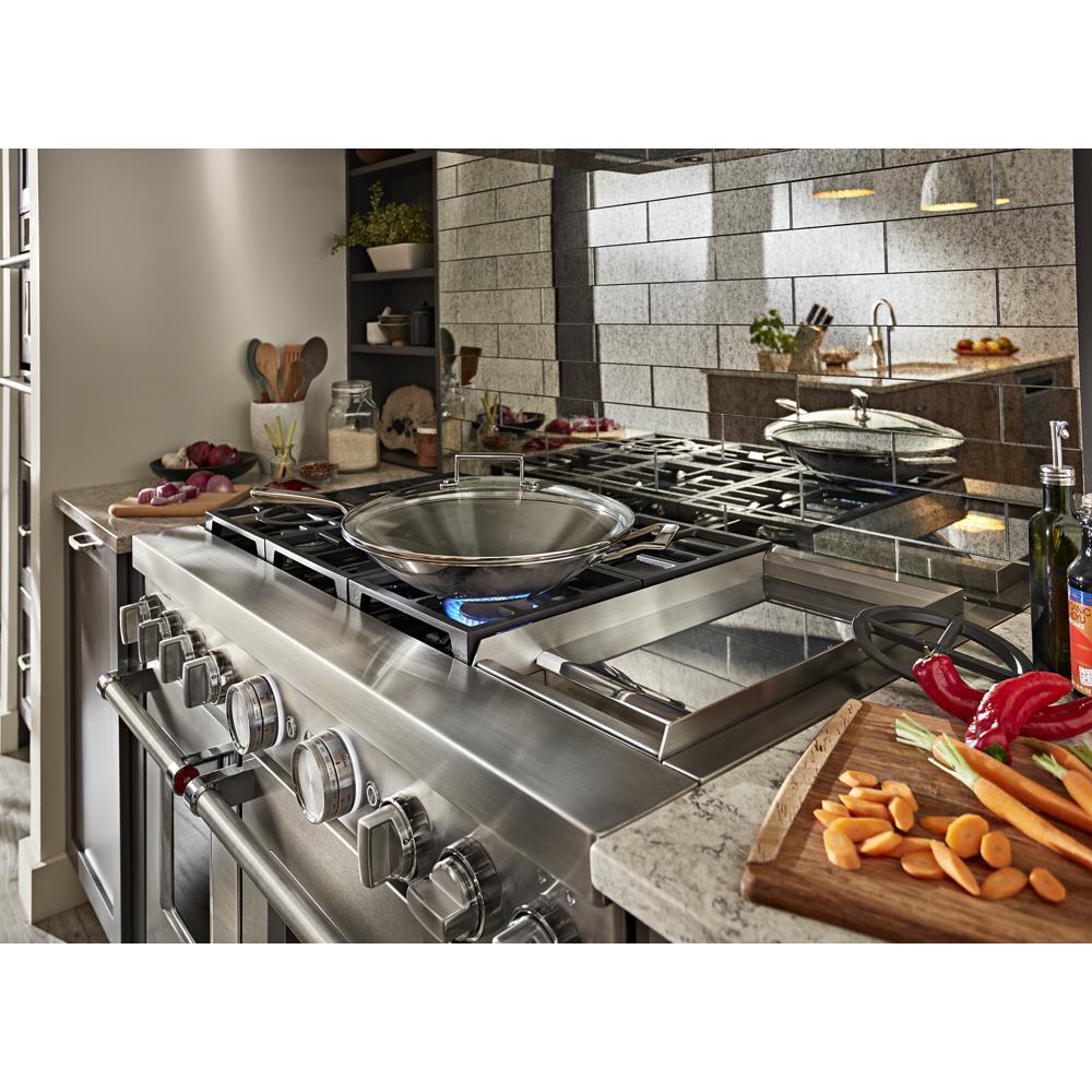 KITCHENAID KFDC558JSS Kitchenaid 48'' Smart Commercial-style Dual Fuel Range With GRID...