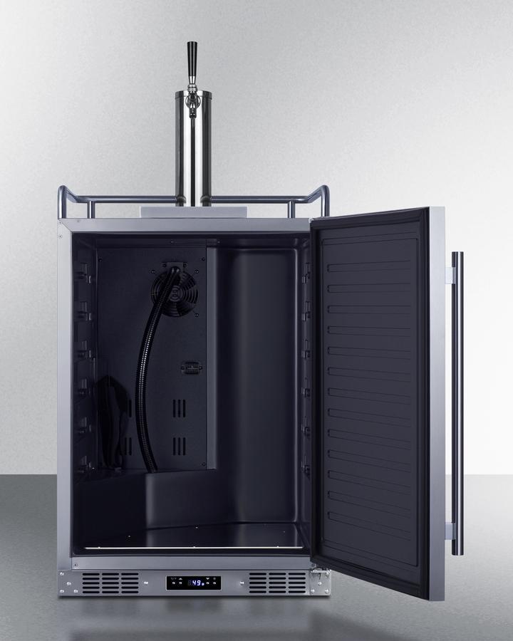 SUMMIT SBC683OS Summit 24"" Wide Built-in Outdoor Beer Kegerator