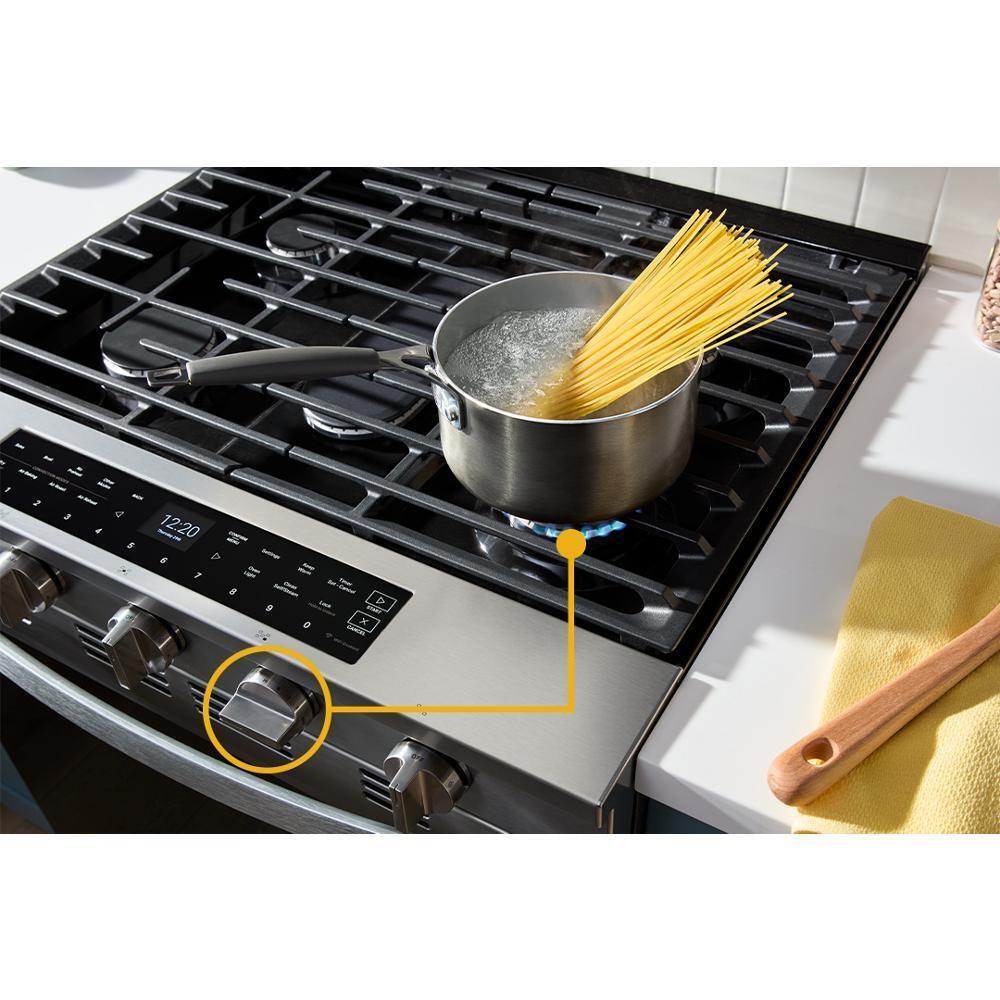 WHIRLPOOL WSGS7530RV 30-inch Smart Slide In Gas Range With Air Cooking Technology, No PR...