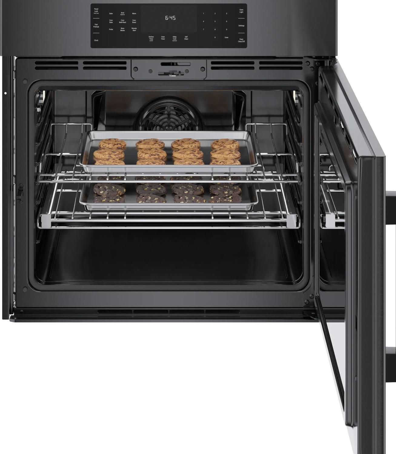 BOSCH HBL8444RUC 800 Series Single Wall Oven 30'' Right Sideopening Door, Black STAI...
