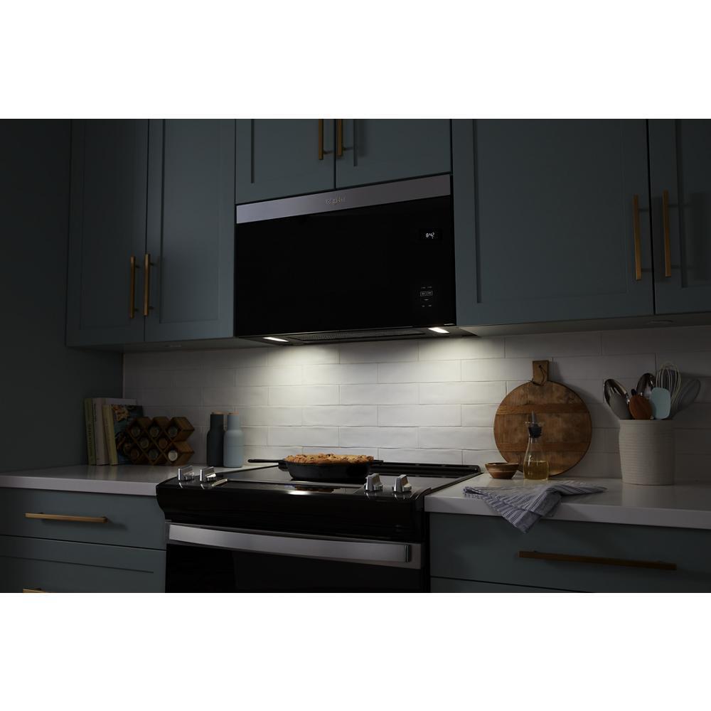 WHIRLPOOL WMMF5930PV 1.1 Cu. Ft. Flush Mount Microwave With Turntable-free Design
