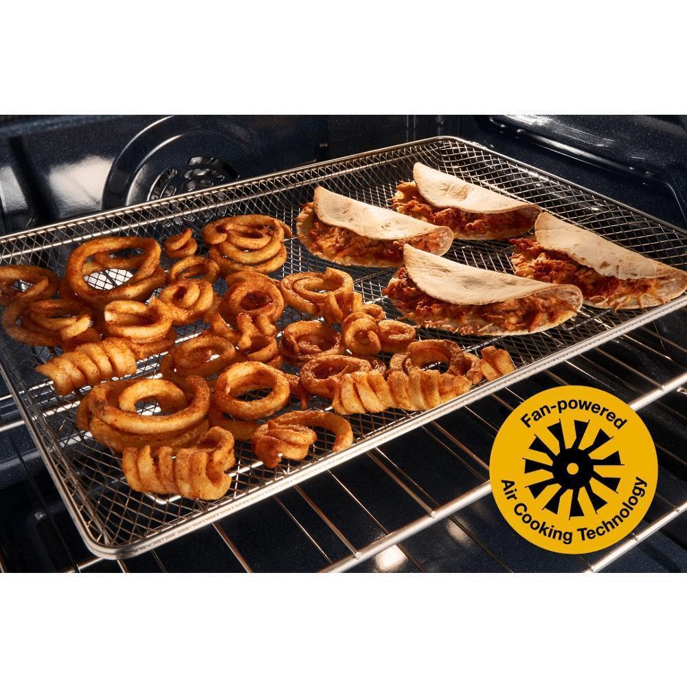 WHIRLPOOL WFGS5030RW 30-inch Gas Range With Air Fry and Air Baking, Self Cleaning, RAPID...