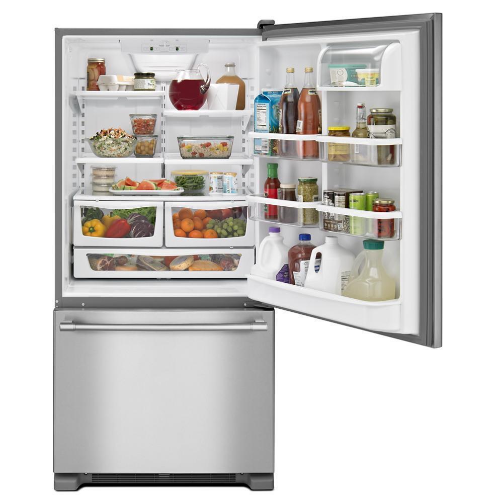 MAYTAG MBF2258FEZ Maytag 33-inch Wide French Door Refrigerator - 22 Cu. Ft. - FING...