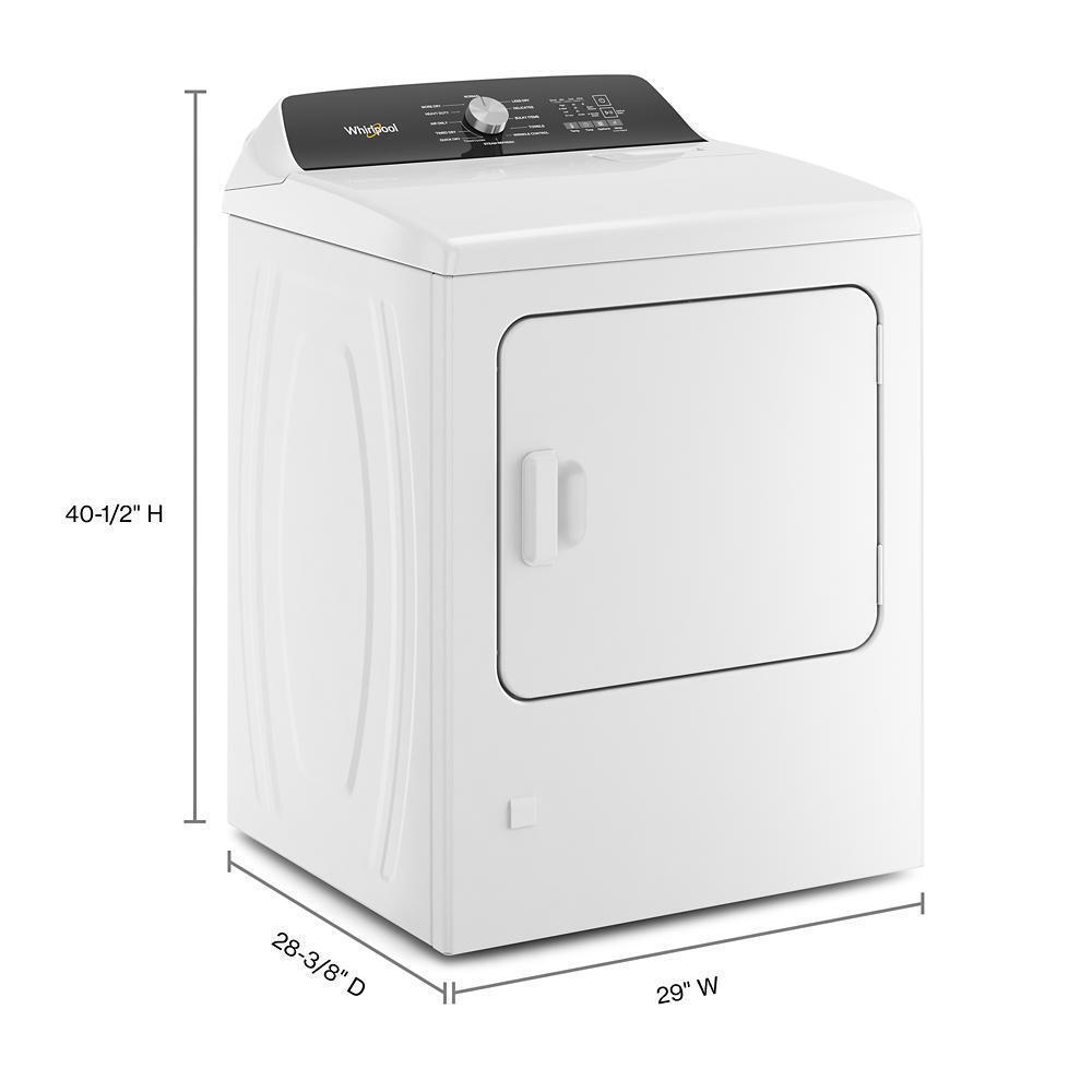 WHIRLPOOL WGD5050LW Whirlpool 7.0 Cu. Ft. Top Load Gas Moisture Sensing Dryer With Steam