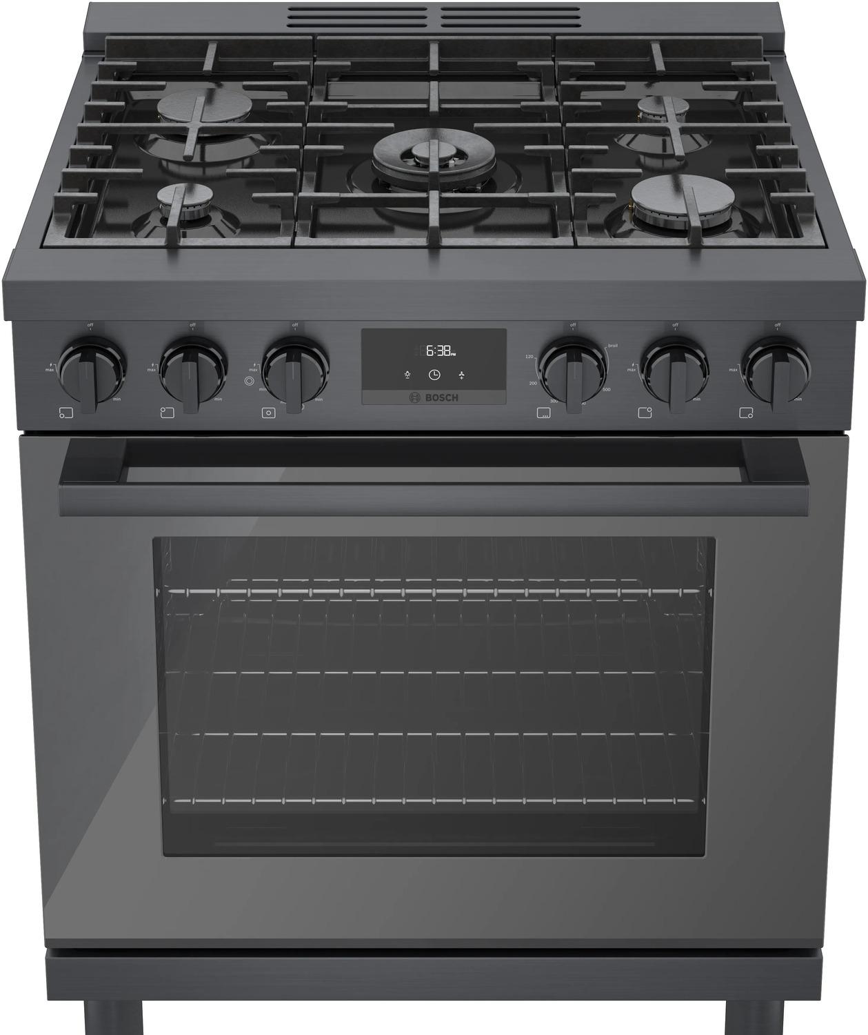 BOSCH HGS8045UC 800 Series Gas Freestanding Range 30'' Black Stainless Steel Hgs8045uc