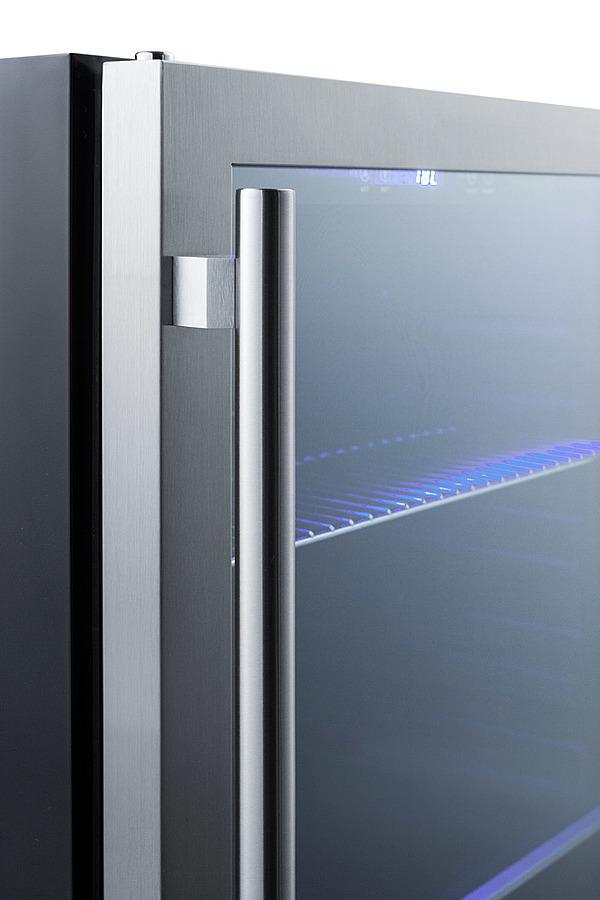 SUMMIT SCR2466BCSS Commercially Approved 24"" Wide Built-in Beverage Refrigerator With ...