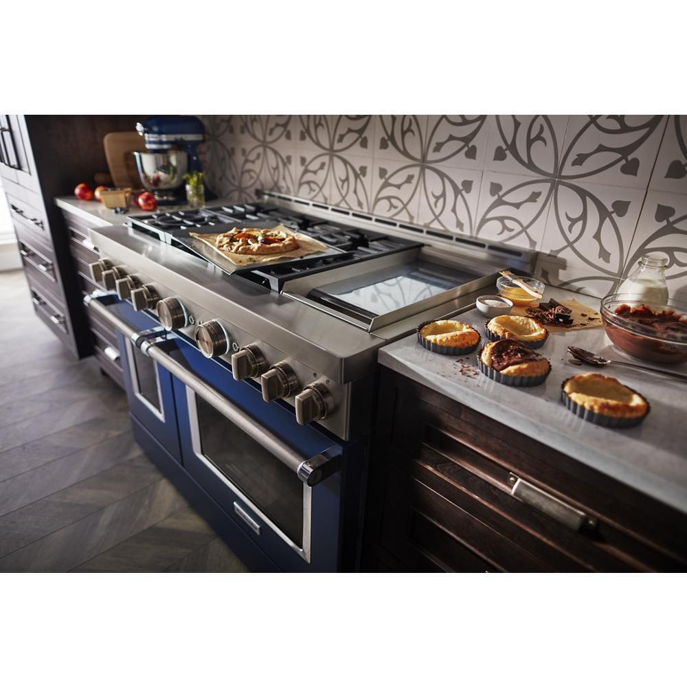 KITCHENAID KFGC558JIB Kitchenaid 48'' Smart Commercial-style Gas Range With Griddle - ...