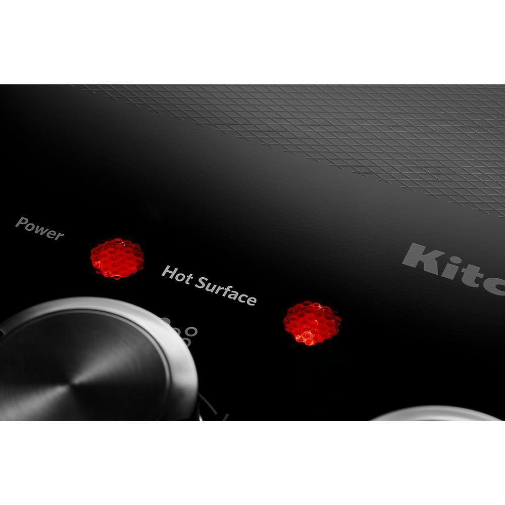 KITCHENAID KCES950KSS 30"" Electric Cooktop With 5 Elements and Touch-activated Controls