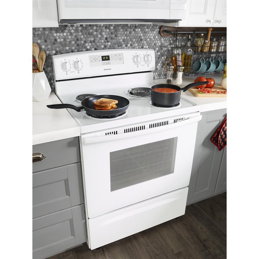 AMANA ACR4303MFW 30-inch Amana Electric Range With Bake Assist Temps - White