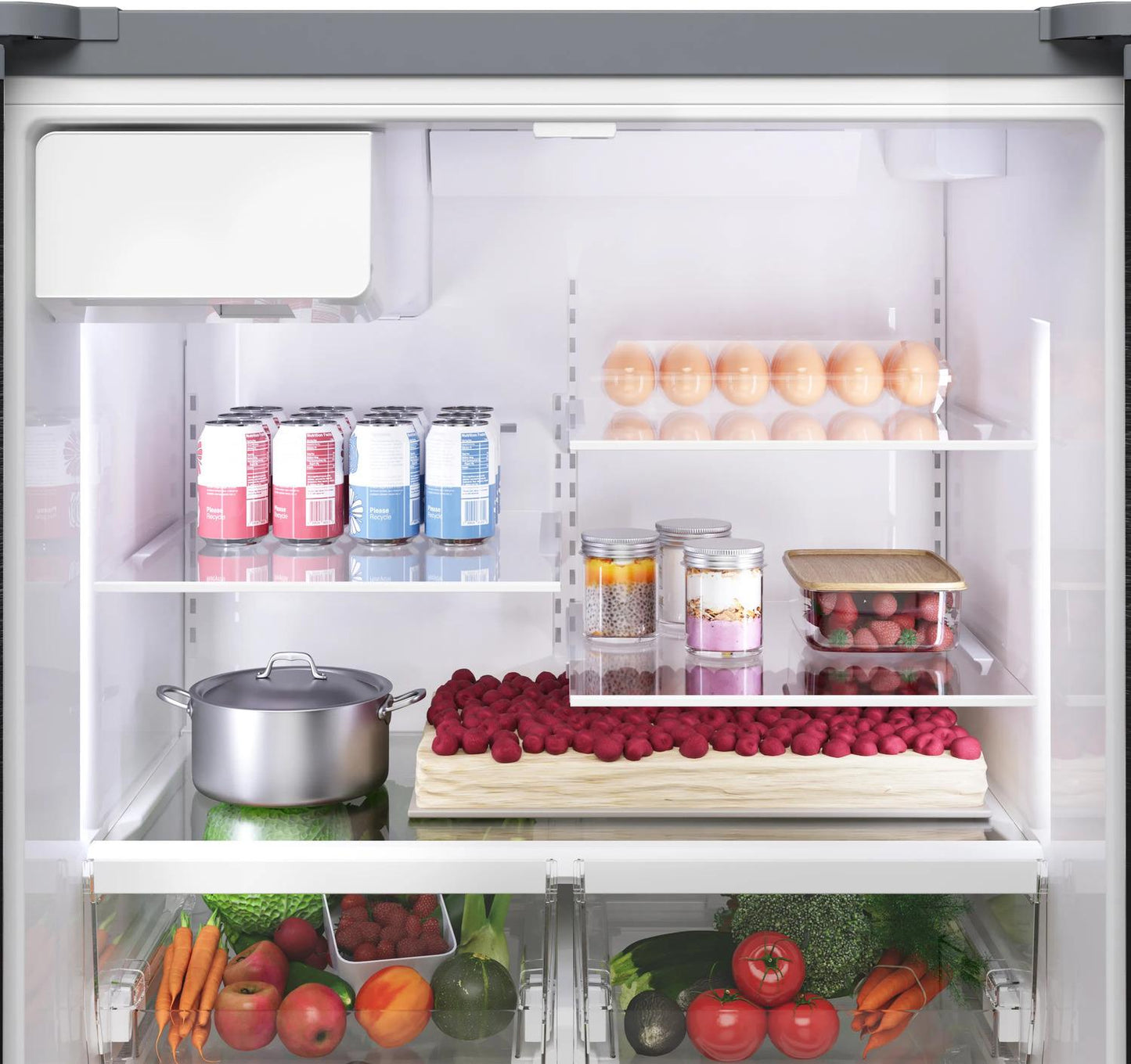 BOSCH B36FD10ENS 300 Series French Door Bottom Mount Refrigerator 36"" Stainless STEE...