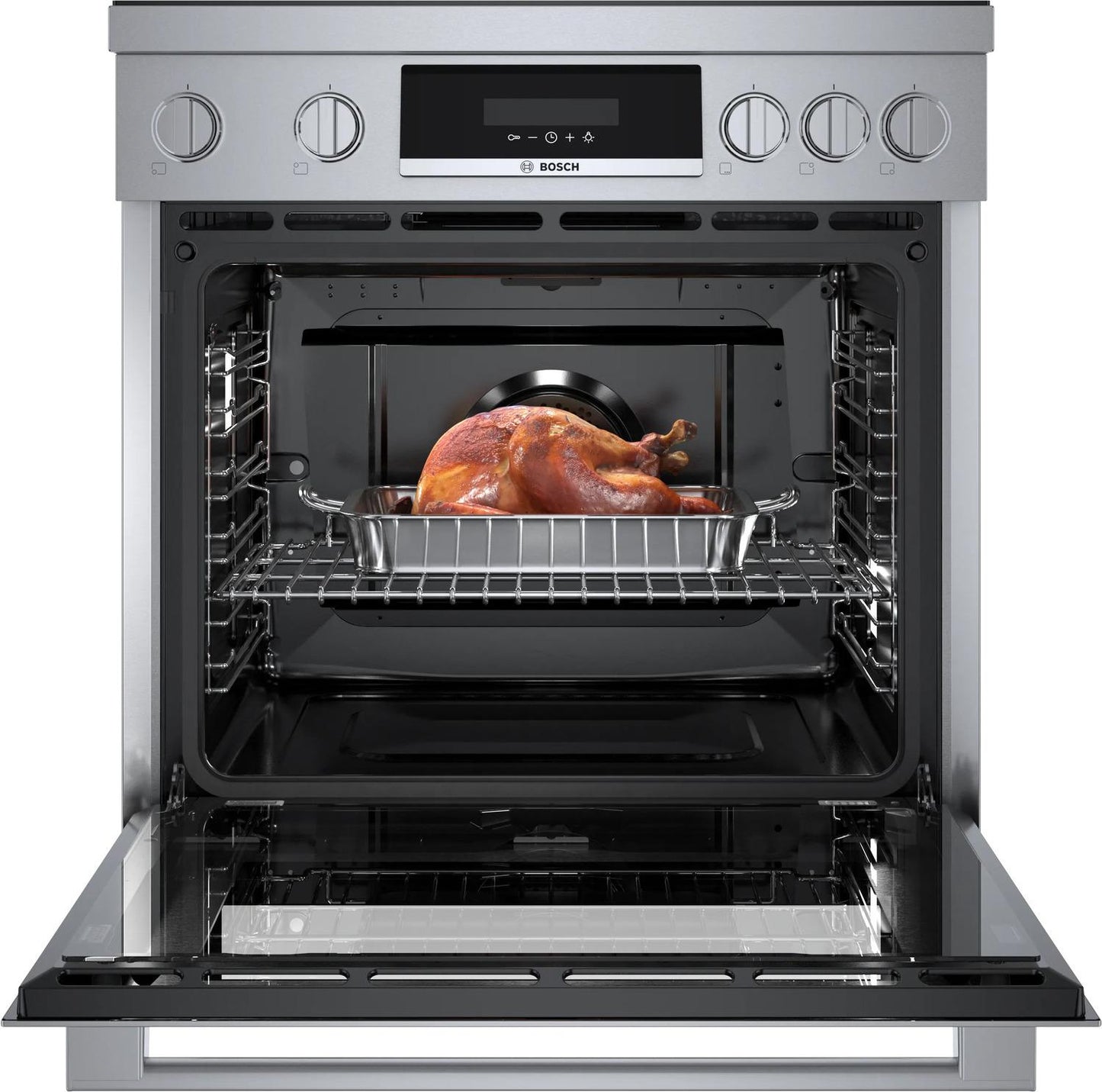 BOSCH HIS8055U 800 Series Induction Freestanding Range 30'' Stainless Steel His8055u