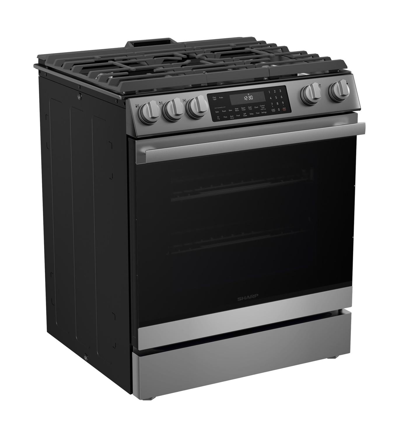 SHARP SSG3065JS Sharp 30 In. Gas Convection Slide-in Range With Air Fry