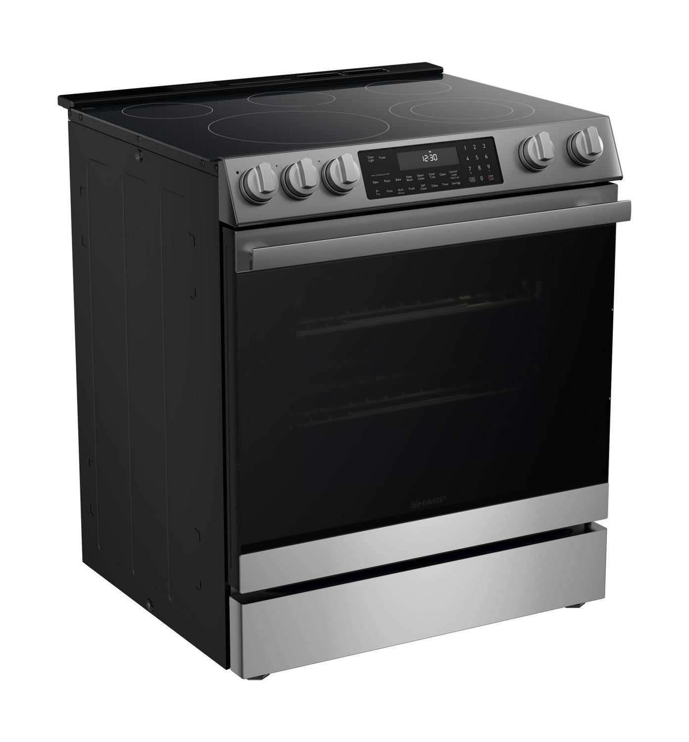 SHARP SSR3065JS Sharp 30 In. Electric Convection Slide-in Range With Air Fry