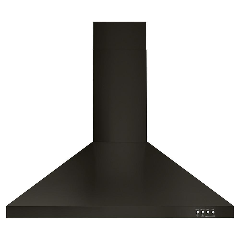 WHIRLPOOL WVW53UC0HV Whirlpool 30"" Contemporary Black Stainless Wall Mount Range Hood