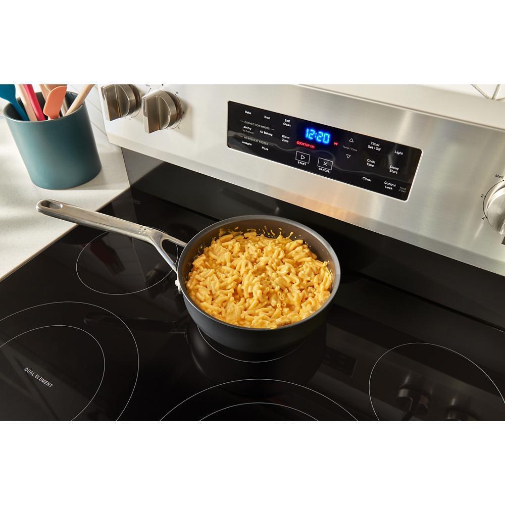 WHIRLPOOL WFES5030RV 30-inch Electric Range With Air Fry and Air Baking, Self Cleaning, ...
