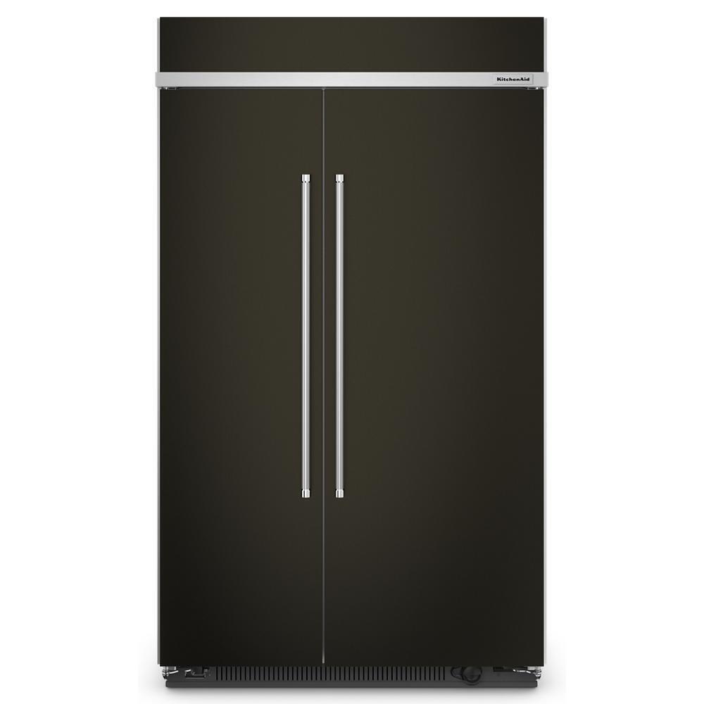 KITCHENAID KBSN708MBS 30 Cu. Ft. 48"" Built-in Side-by-side Refrigerator With PRINTSHIELD(...